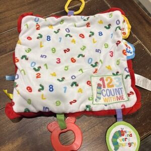 Eric Carle Very Hungry Caterpillar Plush Lovey Sensory Toy Infant Tags Crinkle